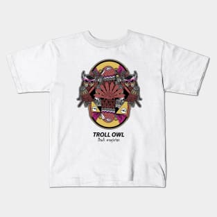 Dark Magician Troll owl Kids T-Shirt